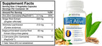 Holistic Health Labs Gut Alive - All Natural Support to Fight IBS, Heartburn, Acid Indigestion, Acid Reflux, Bloating & Gas. Unique Formulation (60 Count (Pack of 2))
