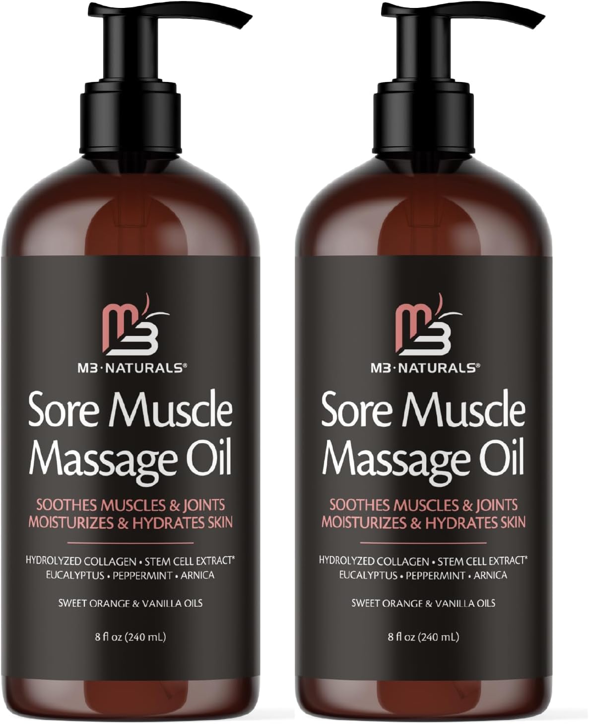 Firming Body Oil, Cellulite Massage Oil for Legs and Body, 16 fl oz by M3