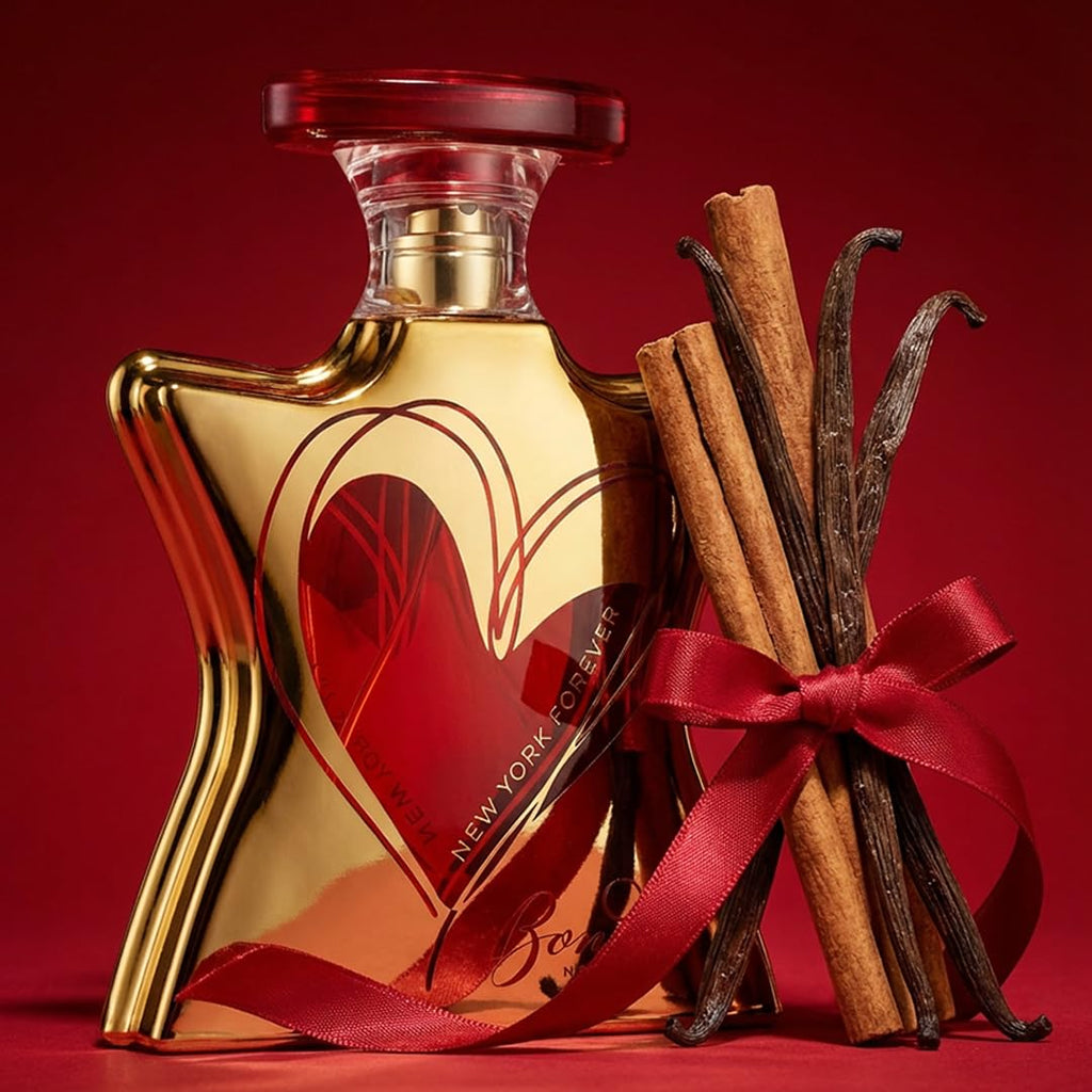 Hub Wavy Bond No. 9 New York Forever unisex luxury fragrance bottle, 3.4 fl oz/100 ml, with elegant design and branding visible.
