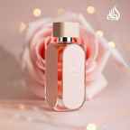 Hub Wavy Lattafa Hayaati Florence perfume bottle, luxury women's fragrance in 100ml bottle, elegant and stylish design.