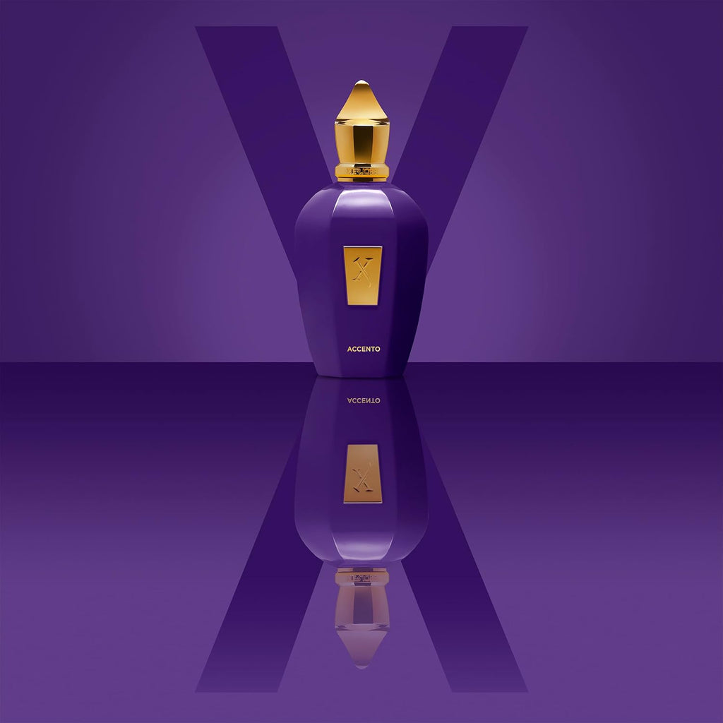Hub Wavy Xerjoff Accento luxury unisex perfume bottle, 3.4 oz, with elegant design and gold accents.