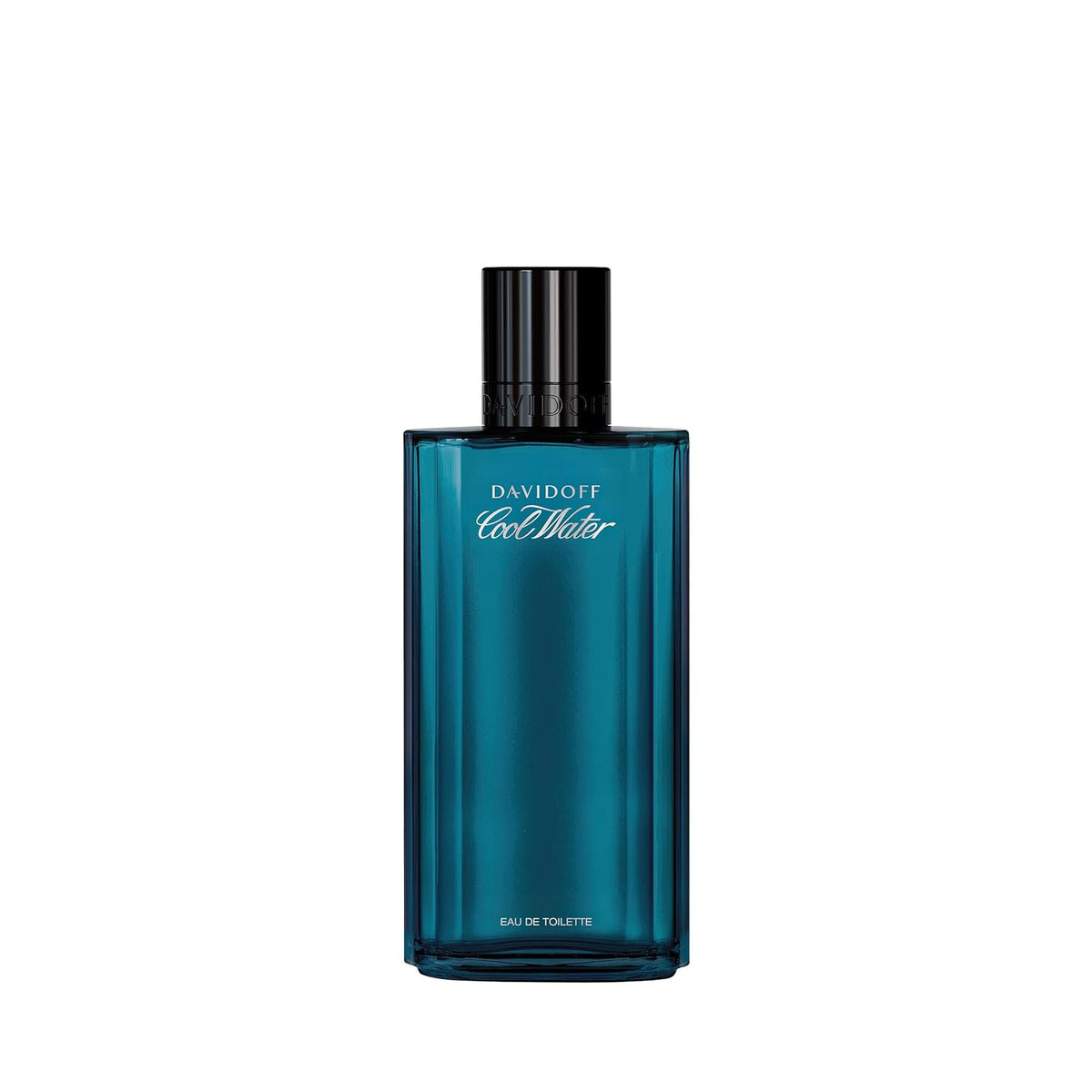 Hub Wavy Davidoff Cool Water men's perfume bottle, 4.2 oz (125 ml), with sleek blue design and clear glass packaging.