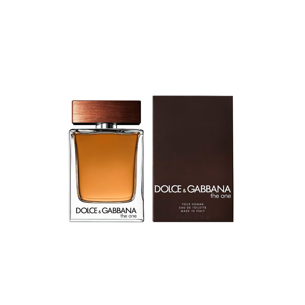 Hub Wavy Dolce & Gabbana The One men's fragrance bottle, 3.4 oz / 100 ml, with sleek design and elegant packaging.