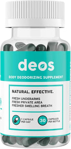 DEOS® Internal Deodorant Supplement [Natural Odor Control] Capsules 30 Pcs