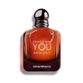 Hub Wavy Emporio Armani Stronger With You Sandalwood perfume bottle, 3.4 oz, showcasing sleek design and luxurious packaging.
