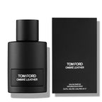 Tom Ford Ombré Leather perfume bottle for women, 3.4 oz, sleek glass design with gold accents, luxurious fragrance packaging