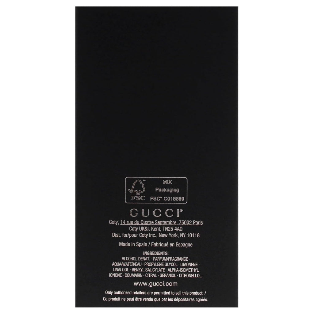 Hub Wavy Gucci Guilty for Men 3.0 fl oz perfume bottle, sleek design, showcasing luxurious men's fragrance.