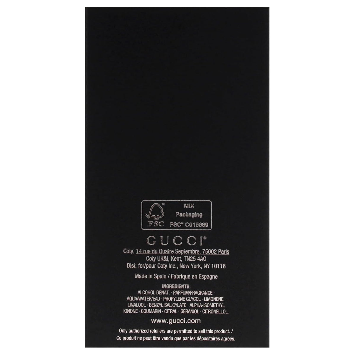 Hub Wavy Gucci Guilty for Men 3.0 fl oz perfume bottle, sleek design, showcasing luxurious men's fragrance.