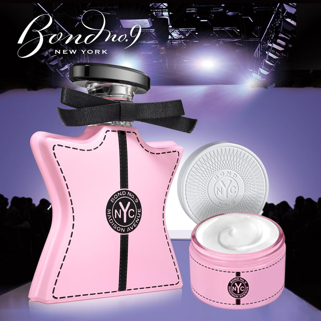 Hub Wavy Bond No. 9 New York Madison Ave women's perfume bottle, 3.4 fl oz, elegant luxury fragrance for women