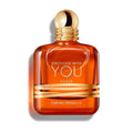 Hub Wavy Armani Stronger With You Amber men's fragrance 3.4 oz bottle with warm, amber scent and sleek packaging.