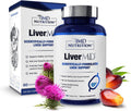 1MD Nutrition LiverMD - Liver Support Supplement | Siliphos Milk Thistle Extract & NAC - Supports Healthy Energy, Immunity & Overall Health - Liver Cleanse & Support | 60 Capsules