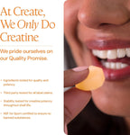 Create Creatine Monohydrate Gummies for Women and Men, Orange, 90ct