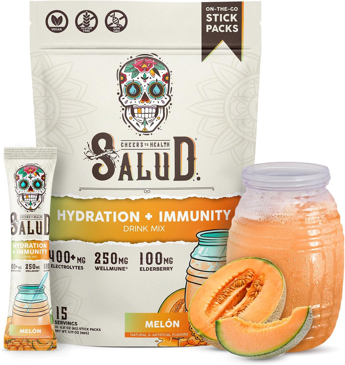 Salud 2-in-1 Hydration + Immunity Drink Mix, Horchata