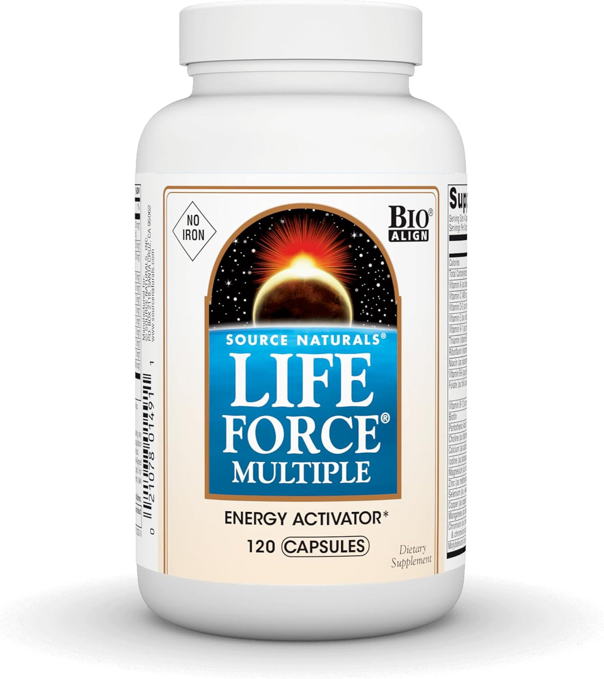 Source Naturals Life Force Multiple Iron Free Multivitamin,180 Capsules