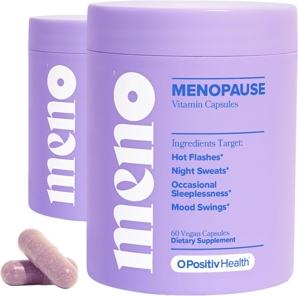 MENO Menopause Capsules – Relieve Hot Flashes & Night Sweats, 30-Day Supply