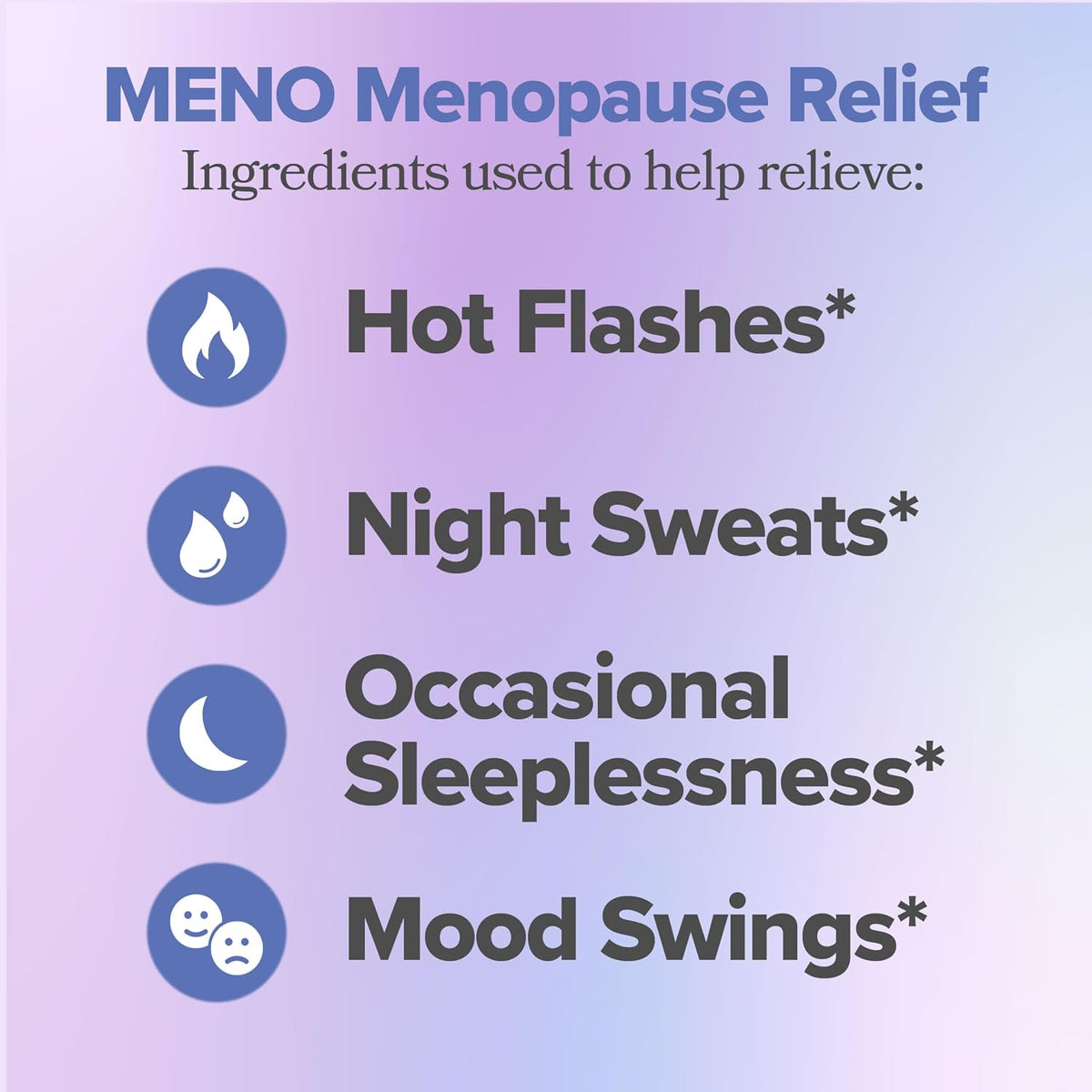 MENO Menopause Capsules – Relieve Hot Flashes & Night Sweats, 30-Day Supply