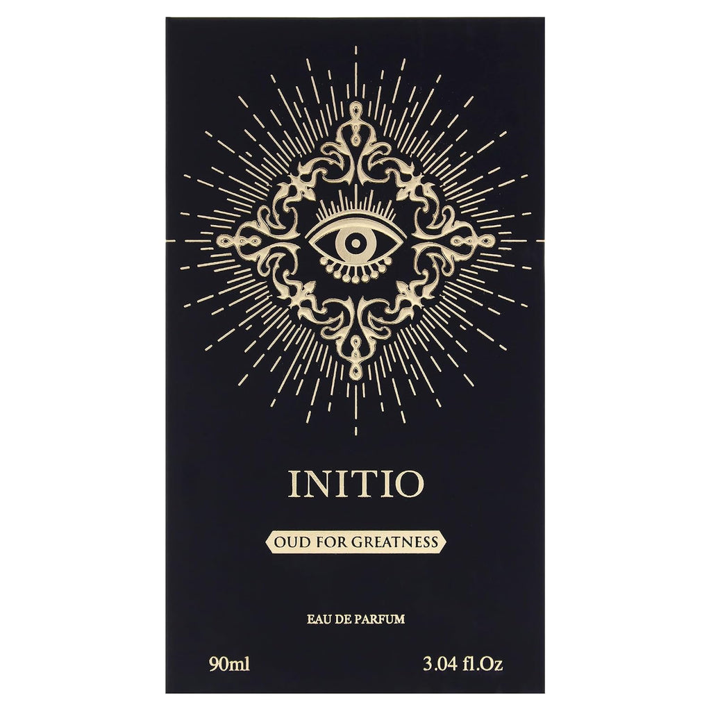 Hub Wavy Initio Oud for Greatness unisex luxury fragrance bottle, 3.04 fl oz, with elegant design and authentic branding.