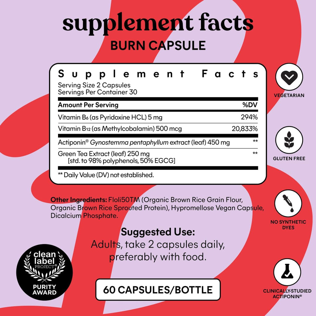 Lemme Burn Belly Fat Capsules for Metabolism Support, 30-Day Supply