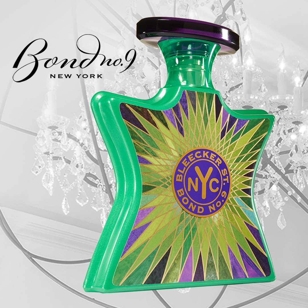 Hub Wavy Bond No. 9 New York Bleeker Street luxury unisex fragrance bottle with elegant packaging.