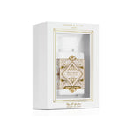 Hub Wavy Lattafa Bade'e Al Oud Honer & Glory perfume bottle, luxurious unisex fragrance with elegant design.