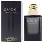 Hub Wavy Gucci Intense Oud unisex perfume bottle, 3 oz, featuring elegant packaging and luxurious dark-colored fragrance.