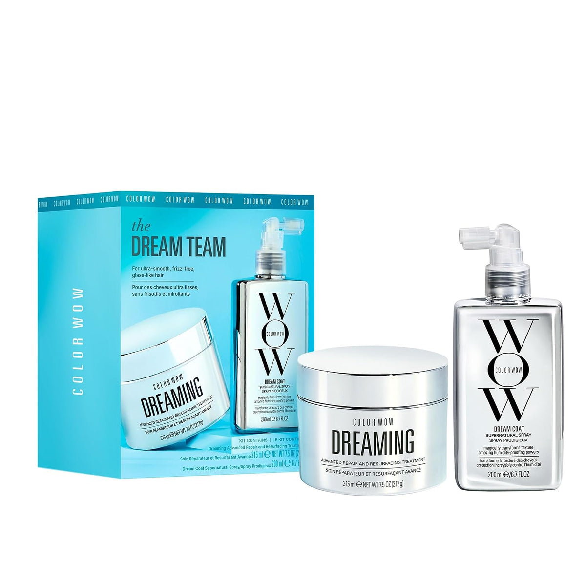 COLOR WOW Dream Coat – Anti-Humidity Frizz Control Spray for Glass Hair