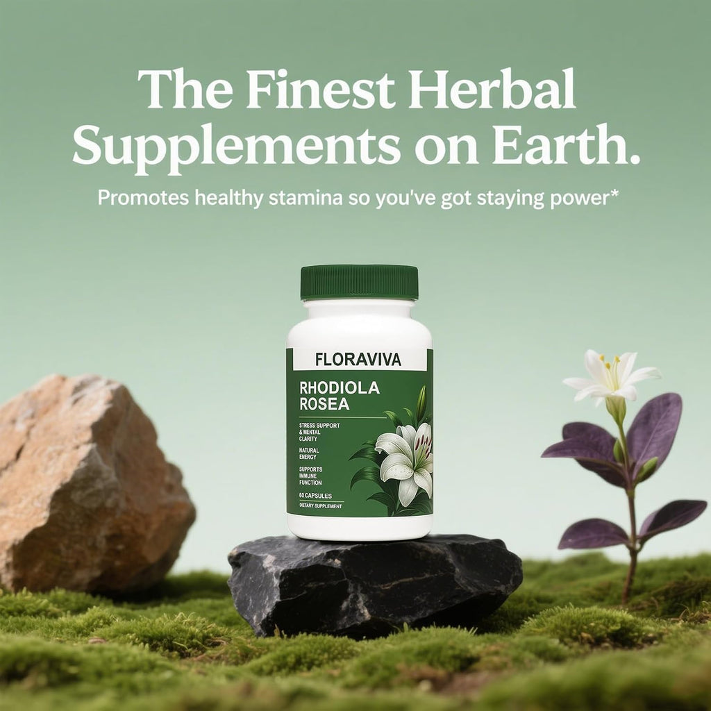 Floraviva Rhodiola Rosea Supplement 500mg 60 Count