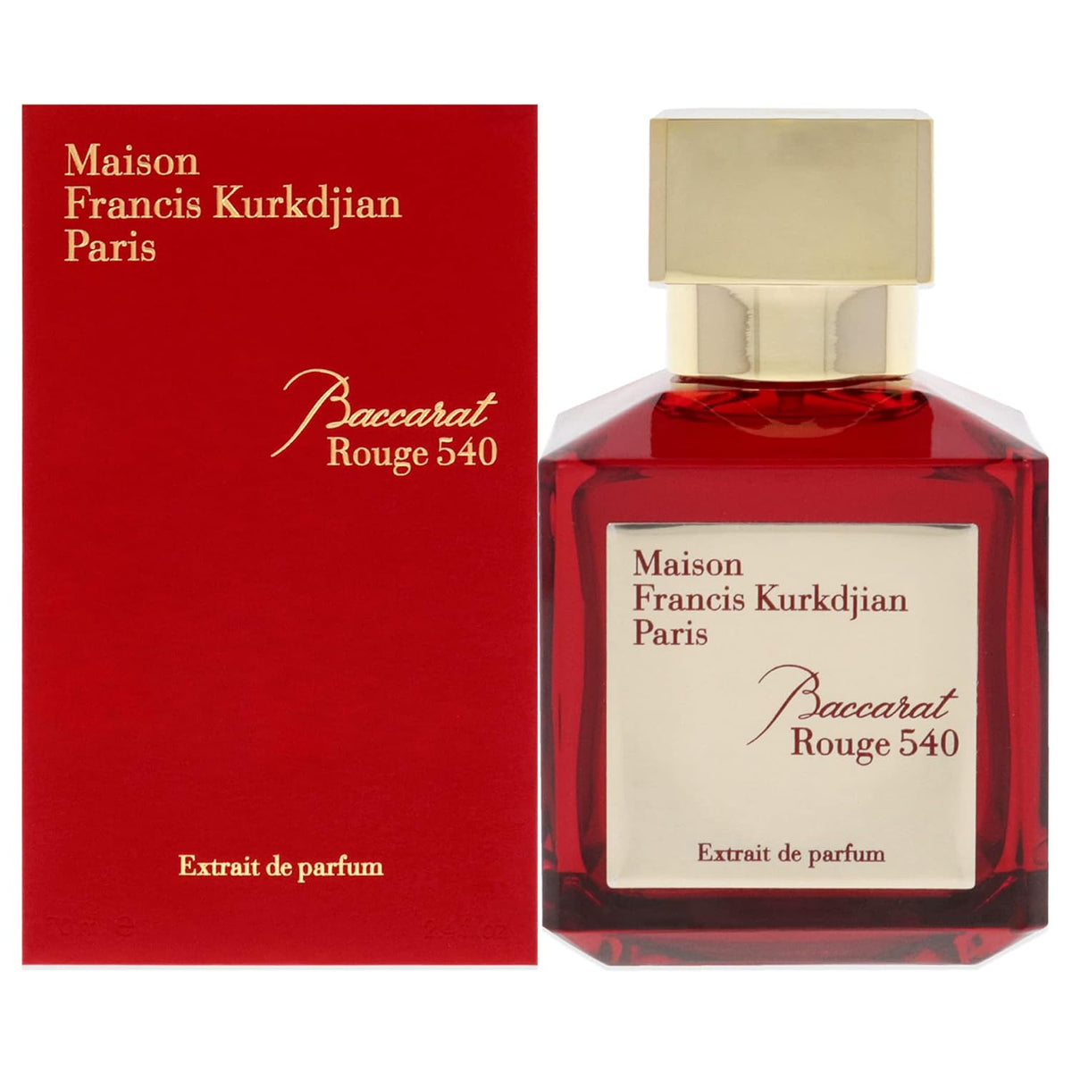 Hub Wavy Baccarat Rouge 540 Pure perfume bottle, 2.3 fl oz, unisex luxury fragrance with bold, long-lasting scent.