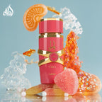Lattafa Yara Candy perfume for women in a 100ml bottle, by Hub Wavy, shown with elegant floral and fruity fragrance notes.