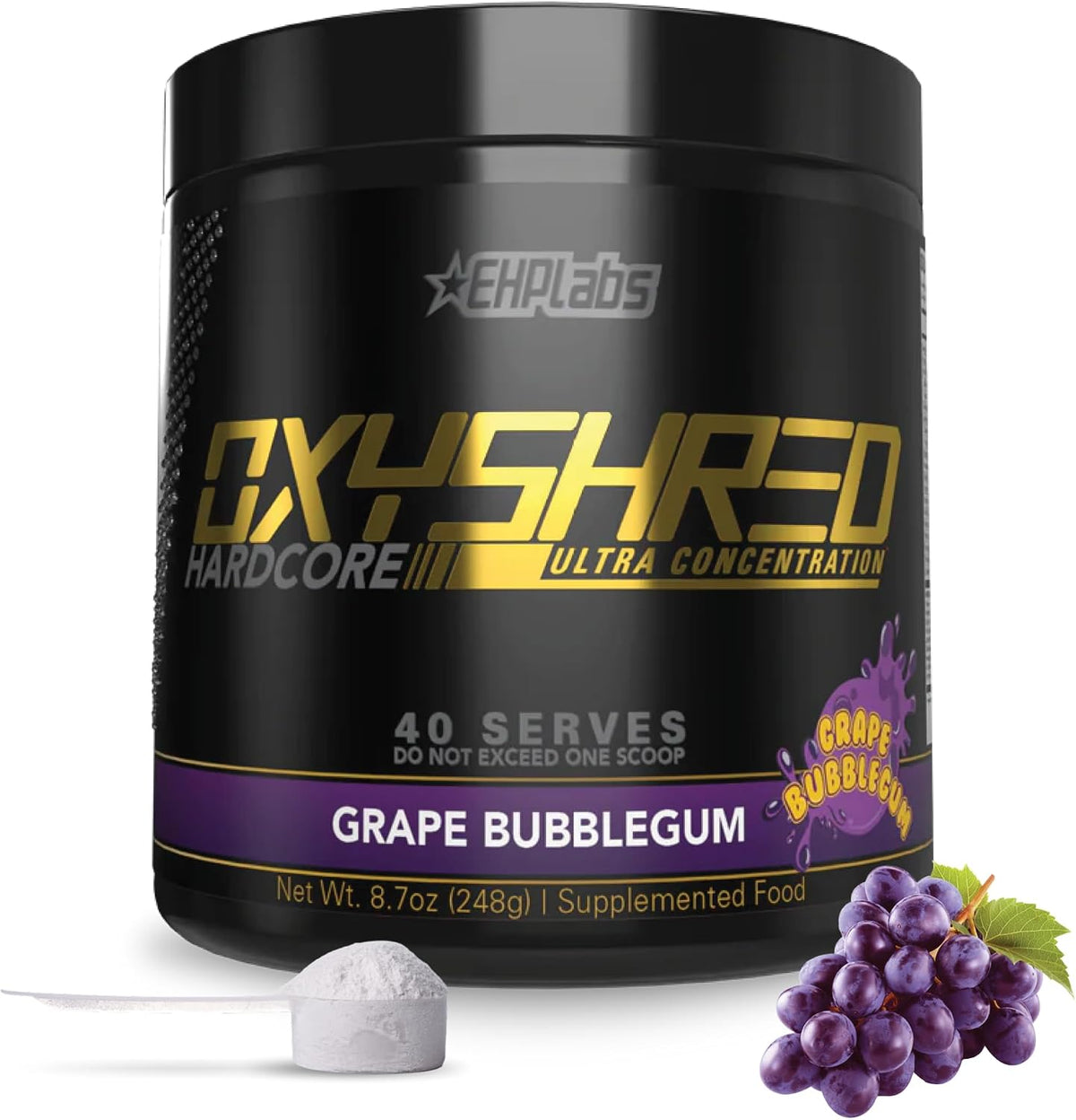 EHP Labs OxyShred Pre Workout Powder - Preworkout Powder with L Glutamine & Acetyl L Carnitine, Energy Boost Drink - Cosmic Blast, 60 Servings
