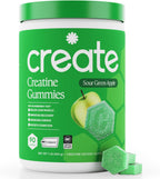 Create Creatine Monohydrate Gummies for Women and Men, Orange, 90ct