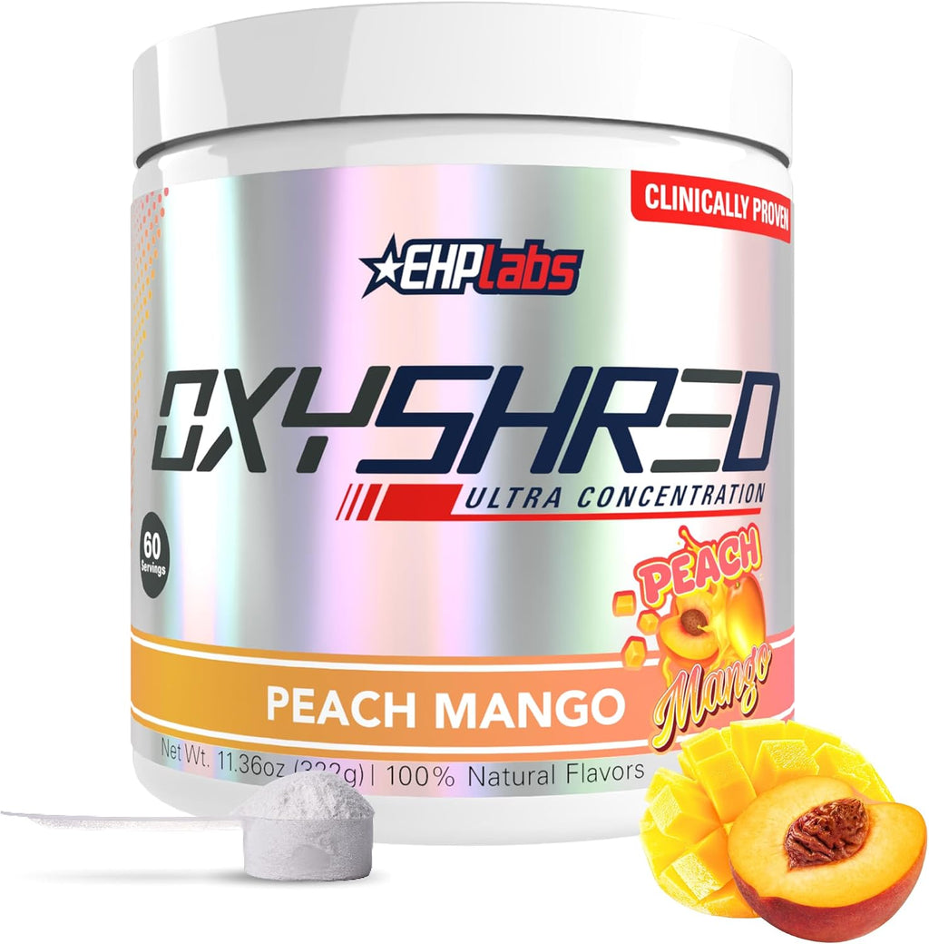 EHP Labs OxyShred Pre Workout Powder - Preworkout Powder with L Glutamine & Acetyl L Carnitine, Energy Boost Drink - Cosmic Blast, 60 Servings