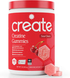 Create Creatine Monohydrate Gummies for Women and Men, Orange, 90ct