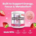EHP Labs OxyShred Pre Workout Powder - Preworkout Powder with L Glutamine & Acetyl L Carnitine, Energy Boost Drink - Cosmic Blast, 60 Servings