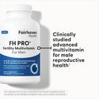 Fairhaven Health FH PRO Fertility Multivitamin for Men, 180 Capsules