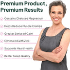 Organics Ocean Pure Magnesium Glycinate Supplement with Zinc, 90 Capsules
