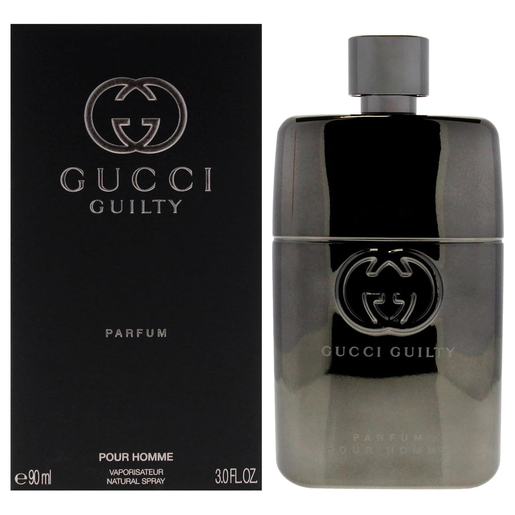 Hub Wavy Gucci Guilty for Men perfume bottle, 3 oz, luxury men's fragrance with sleek design and modern style.