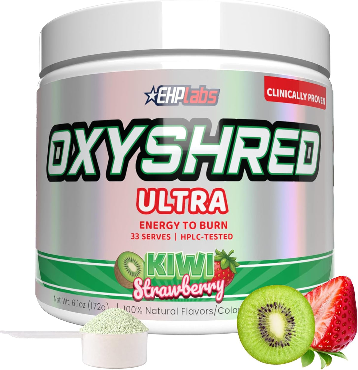 EHP Labs OxyShred Pre Workout Powder - Preworkout Powder with L Glutamine & Acetyl L Carnitine, Energy Boost Drink - Cosmic Blast, 60 Servings