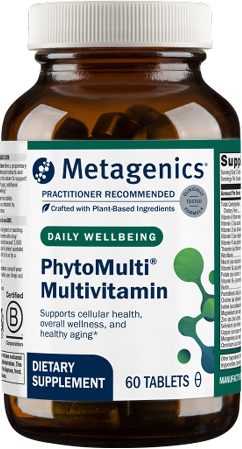Metagenics PhytoMulti Multivitamin for Men & Women Without Iron, 120 Tablets