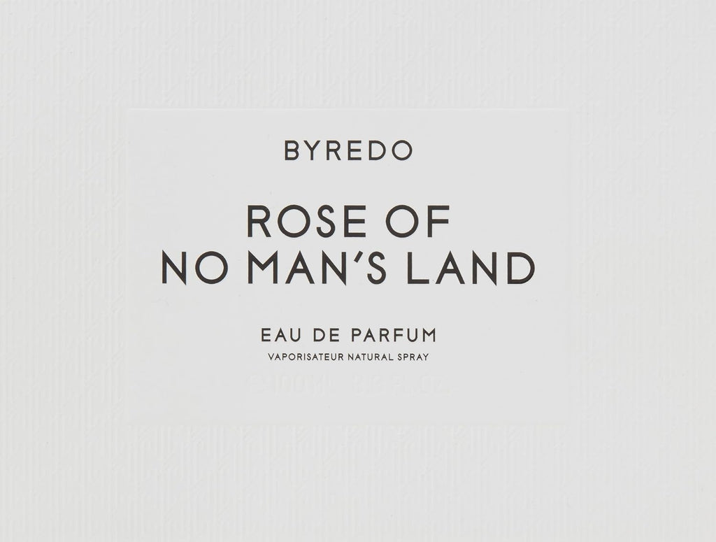 Hub Wavy Byredo Rose of No Man's Land perfume bottle, 3.4 oz, featuring a sleek design for unisex woody and fresh fragrance.