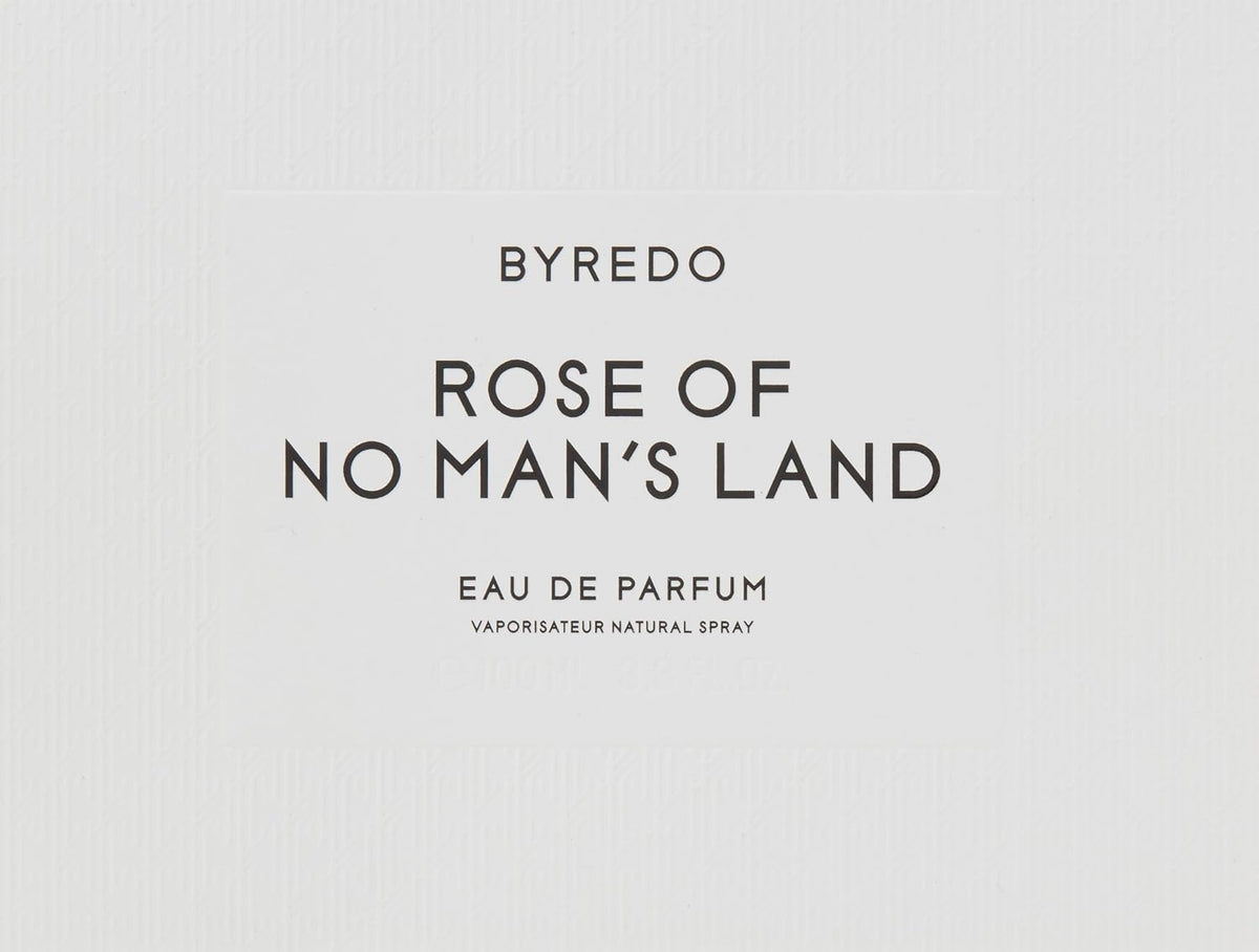 Hub Wavy Byredo Rose of No Man's Land perfume bottle, 3.4 oz, featuring a sleek design for unisex woody and fresh fragrance.