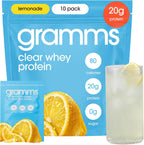 Gramms Clear Protein Powder | 20G Whey Isolate | No Lactose | Lemonade