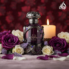 Hub Wavy Lattafa Habik men's perfume bottle, 3.4 oz, elegant luxury fragrance for men with a sleek design.