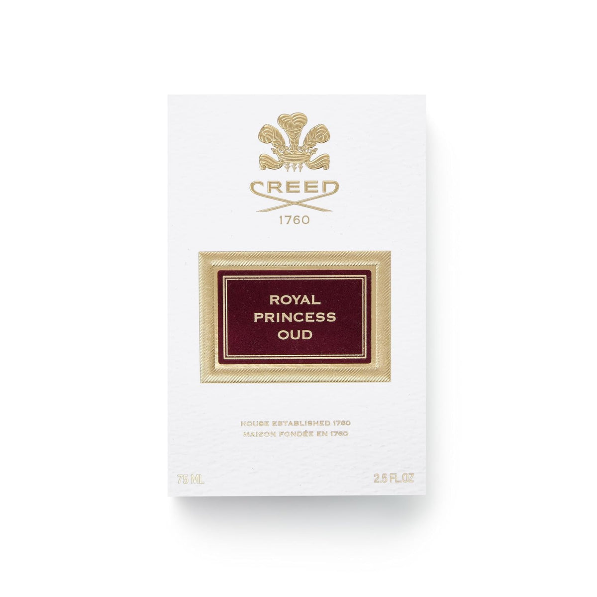 Creed Royal Princess Oud women's fragrance bottle with elegant design, 2.5 fl oz (75 ml), showcasing luxury perfume packaging