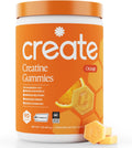 Create Creatine Monohydrate Gummies for Women and Men, Orange, 90ct