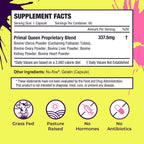 Primal Queen Grass Fed Beef Organ Supplement for Women, 60 Capsules