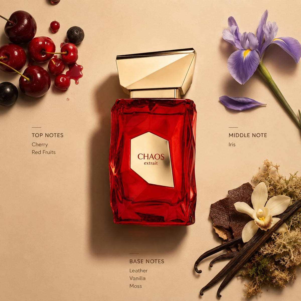 Hub Wavy Fragrance World French Avenue Chaos unisex perfume, 3.4 oz, featuring woody and fresh scent notes.
