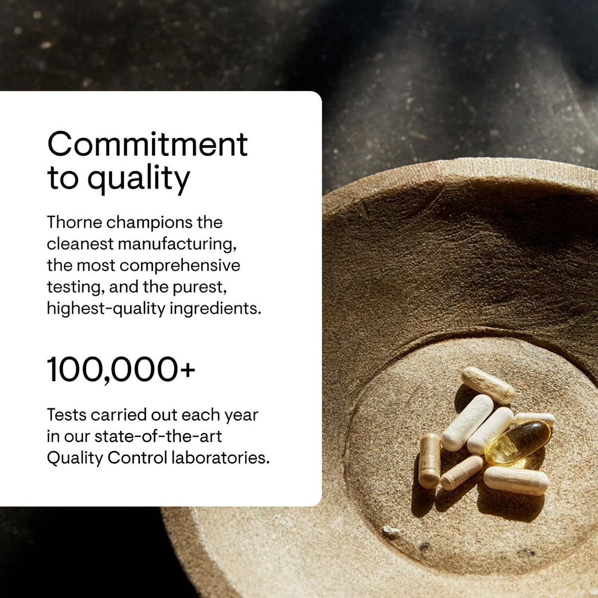 THORNE Adrenal Cortex, Bovine Adrenal Glandular Supplement, 60 Capsules