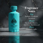 Jo Milano Game of Spades Moon luxury unisex perfume bottle by Hub Wavy, 3.4 fl oz (100 ml), elegant packaging.