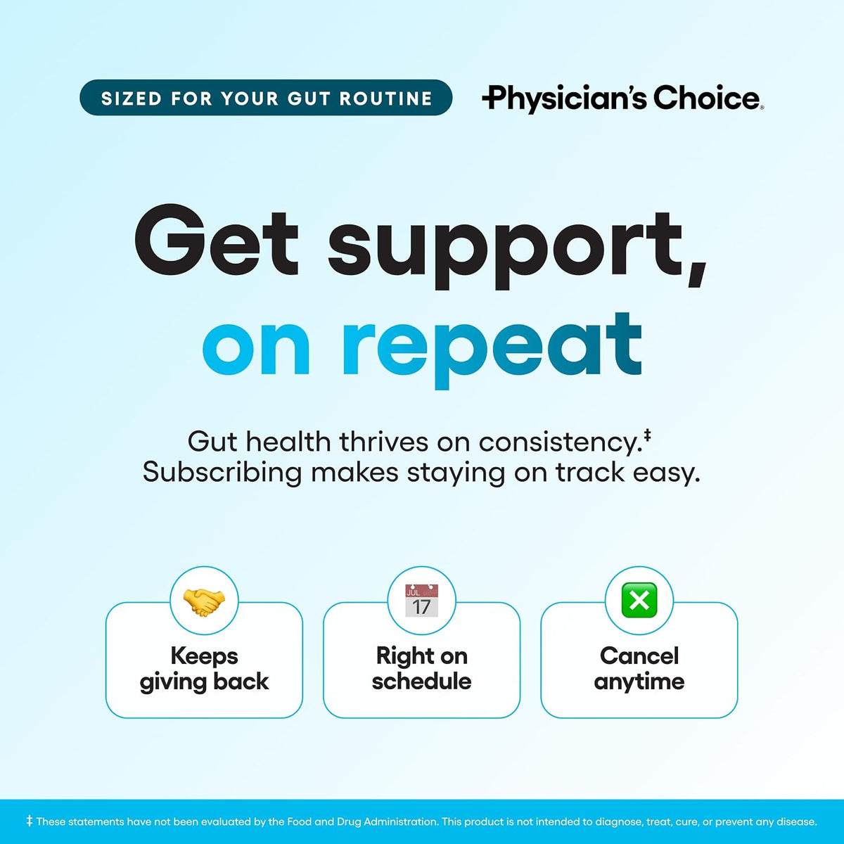 Physician's CHOICE Probiotics 60 Billion CFU - 10 Strains + Organic Prebiotics - Immune, Digestive & Gut Health - Supports Occasional Constipation, Diarrhea, Gas & Bloating - for Women & Men - 30ct